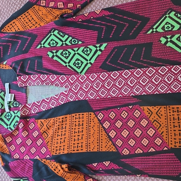 Diane Von Furstenberg Colorful Geometric Pattern Dress - Picture 5 of 16